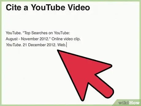 Citeer een YouTube-video Stap 11