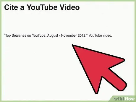 Cite um vídeo do YouTube, etapa 14