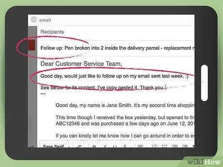 Skriv en e -post til kundeservice Trinn 17