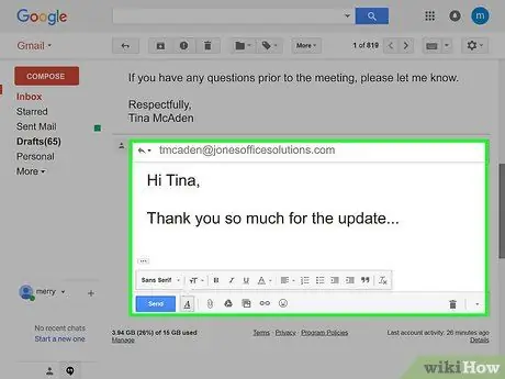 Trả lời email Bước 4