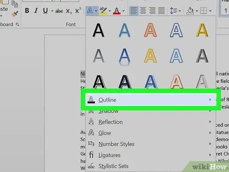 สร้างข้อความเค้าร่างใน Word ขั้นตอนที่ 4