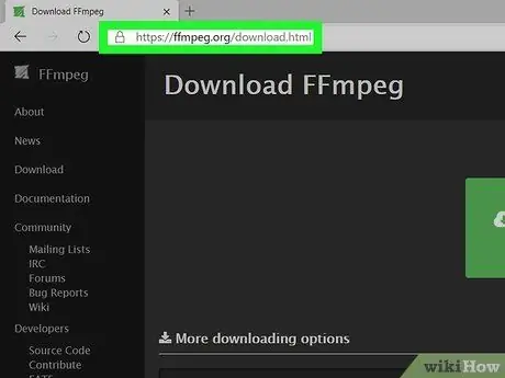 Installera FFmpeg på Windows Steg 1