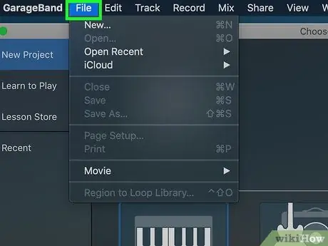 Zeneszerzés a GarageBand használatával 2. lépés