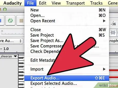 Izveidojiet MP3 vai WAV no MIDI, izmantojot Audacity 8. darbību