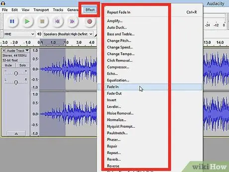 Kasutage Audacity sammu 15