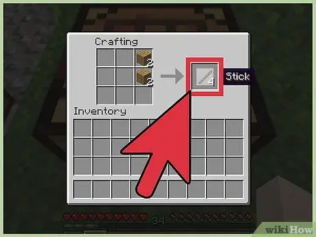 Créer des outils dans Minecraft Étape 1