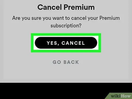 Avbryt Spotify Premium på Android Trinn 8