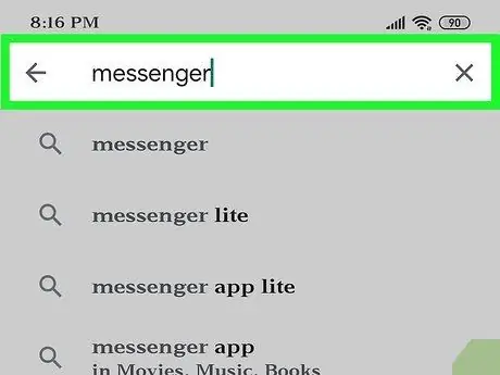 Gebruik Facebook Messenger Stap 2