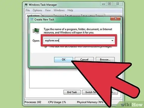 Rov pib dua Windows Explorer yam tsis rov pib kho lub computer Kauj ruam 7