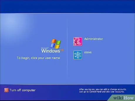 Melden Sie sich bei Windows XP mit dem standardmäßigen leeren Administratorkennwort an Schritt 4