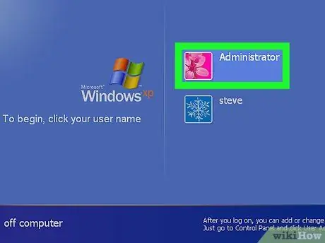 Влезте в Windows XP, като използвате празна администраторска парола по подразбиране Стъпка 5