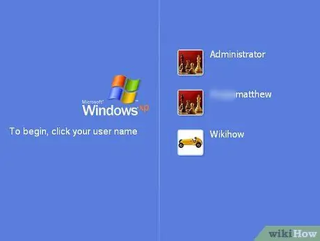 Melden Sie sich bei Windows XP mit dem standardmäßigen leeren Administratorkennwort an Schritt 4