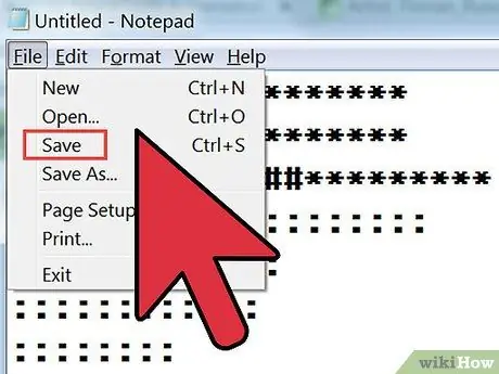 Créez l'étape 7 de l'art ASCII