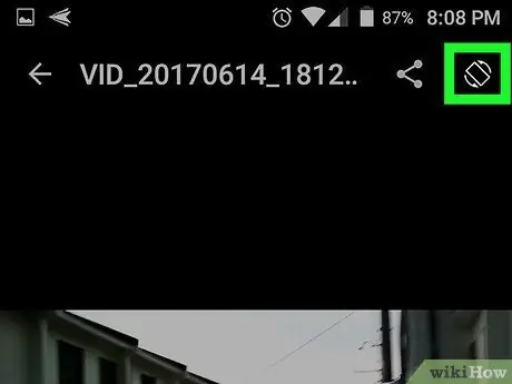 Android Adım 9'da Videoları Döndür