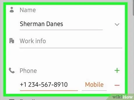 Tilføj en Android -kontakt Trin 4