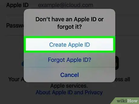 Creeu un ID d'Apple en un iPhone Pas 4