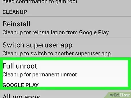 Unroot Android Pasul 12