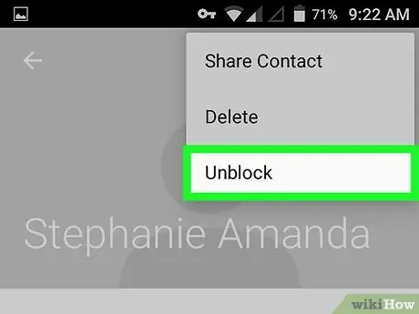 I-unblock ang Isang tao sa Viber sa Android Hakbang 6