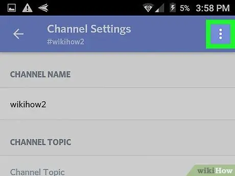 Kustutage Discordi kanal Androidis 7. samm