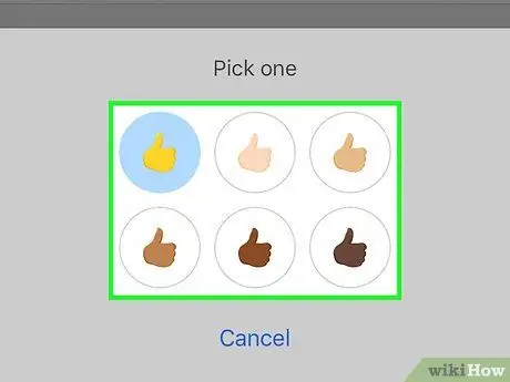 Променете Emoji Skin Tone във Facebook Messenger Стъпка 7