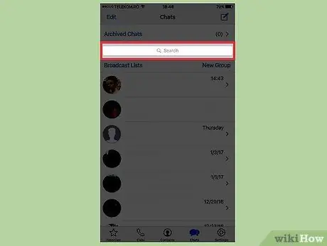 WhatsApp Adım 3'te Mesajları Ara