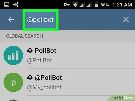 Create Poll on Telegram on Android Step 3