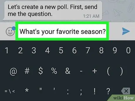 Create Poll on Telegram on Android Step 6