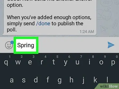 Lumikha ng Poll sa Telegram sa Android Hakbang 8