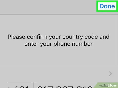 Verifiera ett telefonnummer på WhatsApp Steg 5