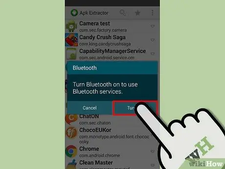 Udostępniaj aplikacje na Androida Bluetooth Krok 8