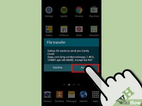 Share Apps on Android Bluetooth Step 9