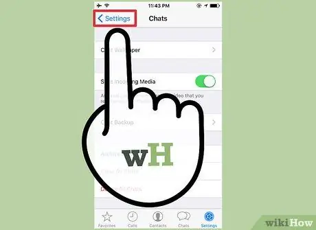 Vymazanie údajov na WhatsApp Krok 5