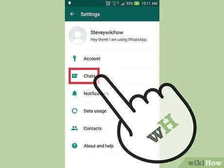 Effacer les données sur WhatsApp Étape 9