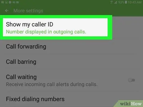 Oculte seu identificador de chamadas em um Samsung Galaxy Passo 6