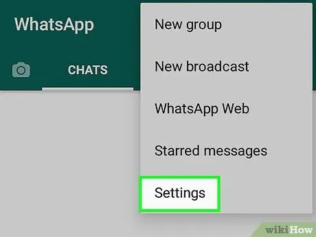 A névjegyek letiltásának feloldása a WhatsApp alkalmazásban 10. lépés