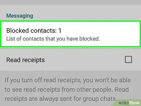 Deblokkeer contacten op WhatsApp Stap 13