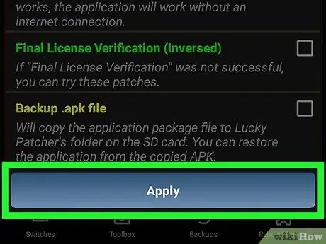 Χρησιμοποιήστε το Lucky Patcher στο Android Βήμα 7