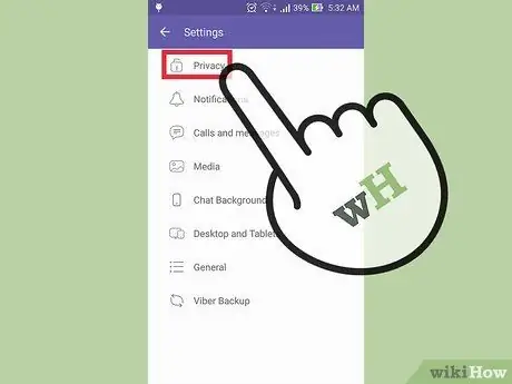 Chặn số điện thoại di động trong Viber Bước 4