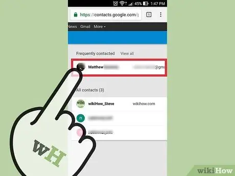 Ștergeți un contact Android Pasul 13