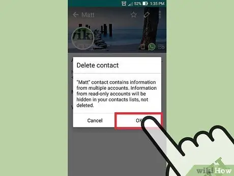 Διαγραφή επαφής Android Βήμα 4