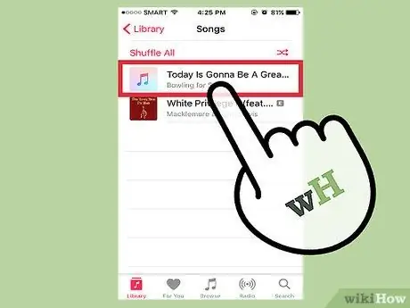 Ulangi Lagu di iOS 10 Langkah 5