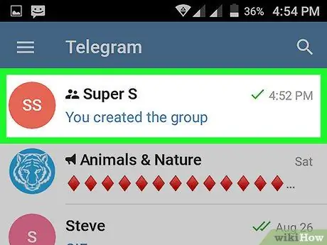 Android Adım 13'te Telegram'da Süper Grup Oluşturun