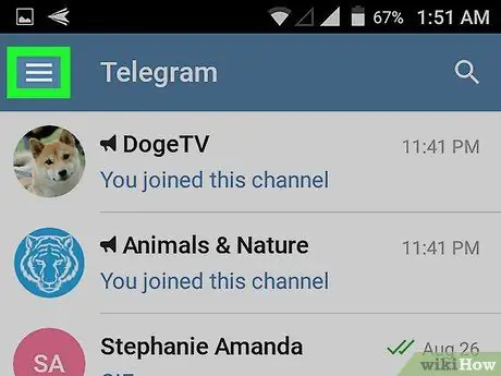 Lag en supergruppe på Telegram på Android Trinn 2