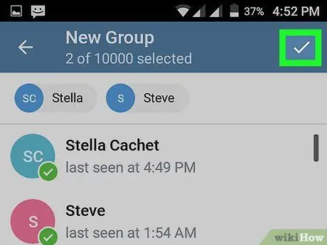 Crea un supergrupo en Telegram en Android Paso 5