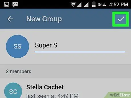 Android 7 -da Telegram -da super guruh tuzing