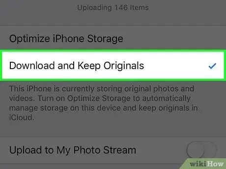 Simpan Foto Asal pada iPhone Anda dan bukannya iCloud Langkah 5