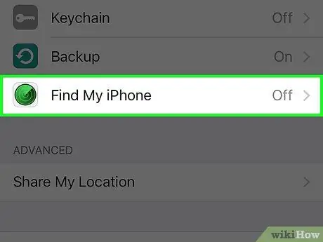 Uključite Find My iPhone Korak 4