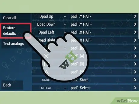 Restaurer les paramètres par défaut sur un PPSSPP Étape 14