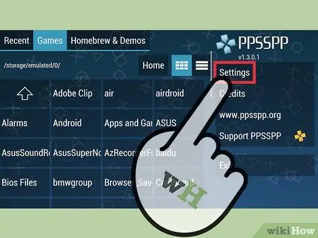 Obnovte predvolené nastavenia na serveri PPSSPP Krok 2