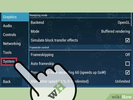 Restaureu els paràmetres predeterminats en un PPSSPP Pas 3